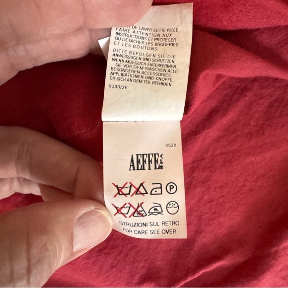 Moschino Red Velvet Classic 2 Button Blazer Notched Lapel Womens Size 10 - Picture 14 of 15